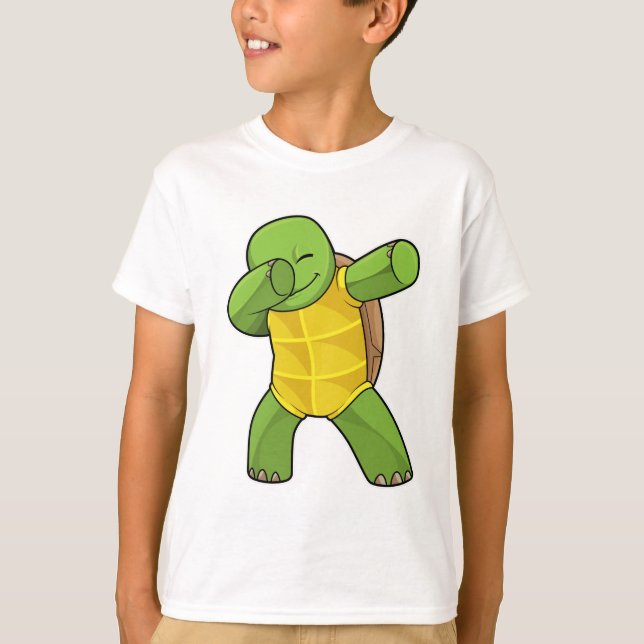 Turtle at Hip Hop Dance Dab T-Shirt (Front)