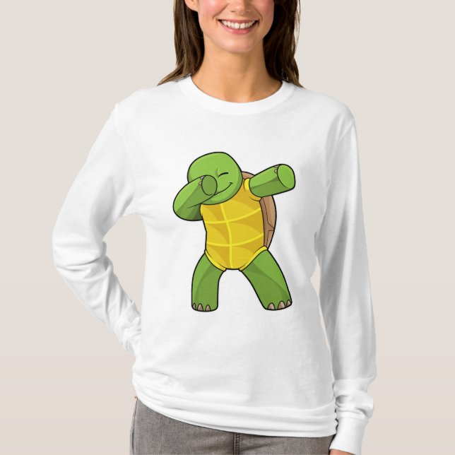 Turtle at Hip Hop Dance Dab T-Shirt (Front)