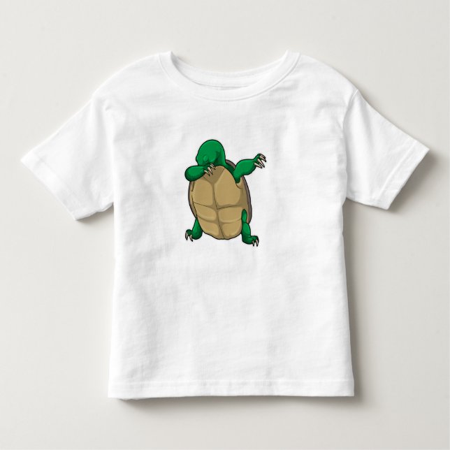 Turtle at Hip Hop Dance Dab Toddler T-Shirt (Front)