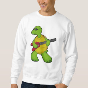 Turtle at Music with Guitar & Sunglasses Sweatshirt