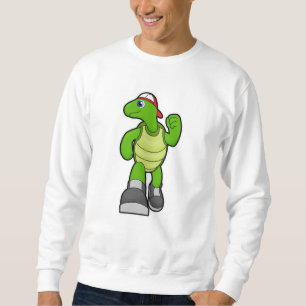 Turtle at Running with Cap Sweatshirt