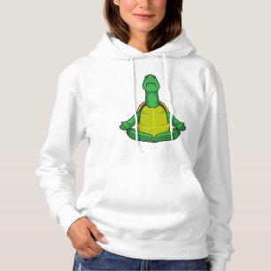 Turtle at Yoga Meditation Hoodie