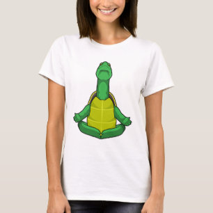 Turtle at Yoga Meditation T-Shirt