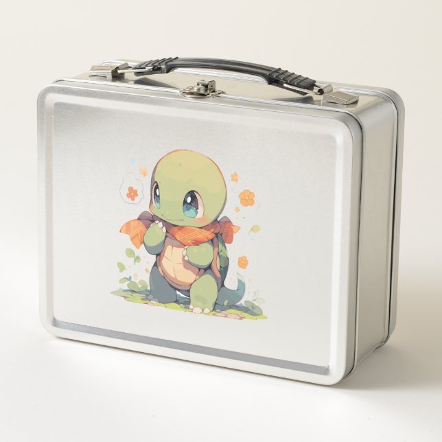 Turtle Baby Turtle Turtle Tank Lizard Lizard Metal Lunch Box (Front)