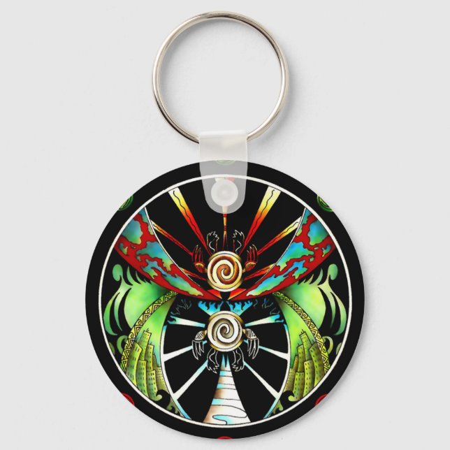 Turtle Balance  Key Ring (Front)