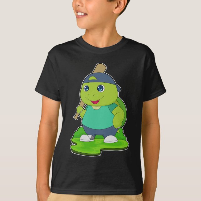 Turtle Baseball Baseball bat T-Shirt (Front)