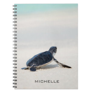 Turtle Beach Journey Personalised Name   Nature Notebook
