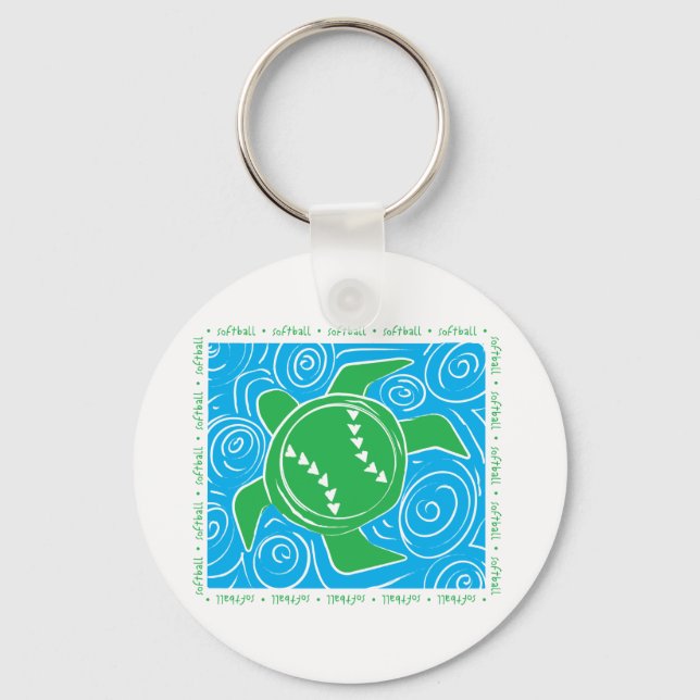Turtle Beach Softball Key Ring (Front)