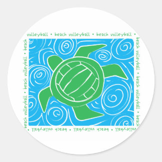Turtle Beach Volleyball Classic Round Sticker