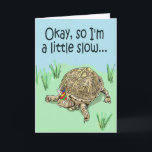 Turtle Belated Late Happy Birthday Card<br><div class="desc">Ooops!  Forget that birthday?  Send your friend this card with a turtle wearing a birthday hat apologising and sending happy birthday wishes!  Created by Kerra Lindsey.</div>