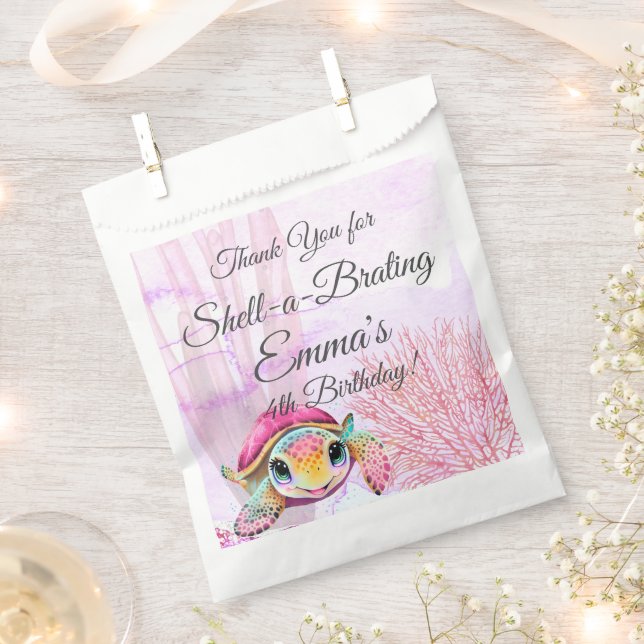 Turtle Birthday, Under the Sea Favour Bags (Clipped)