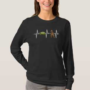 Turtle Border Terrier Heartbeat Dog T-Shirt