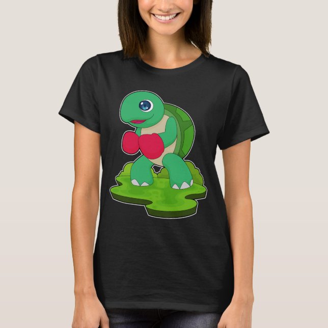 Turtle Boxer Boxing gloves Boxing T-Shirt (Front)