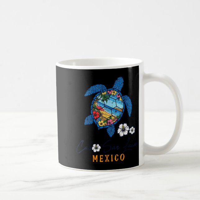 Turtle Cabo San Lucas Mexico Vacation Summer Men W Coffee Mug (Right)