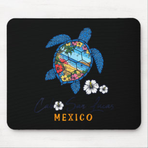 Turtle Cabo San Lucas Mexico Vacation Summer Men W Mouse Pad