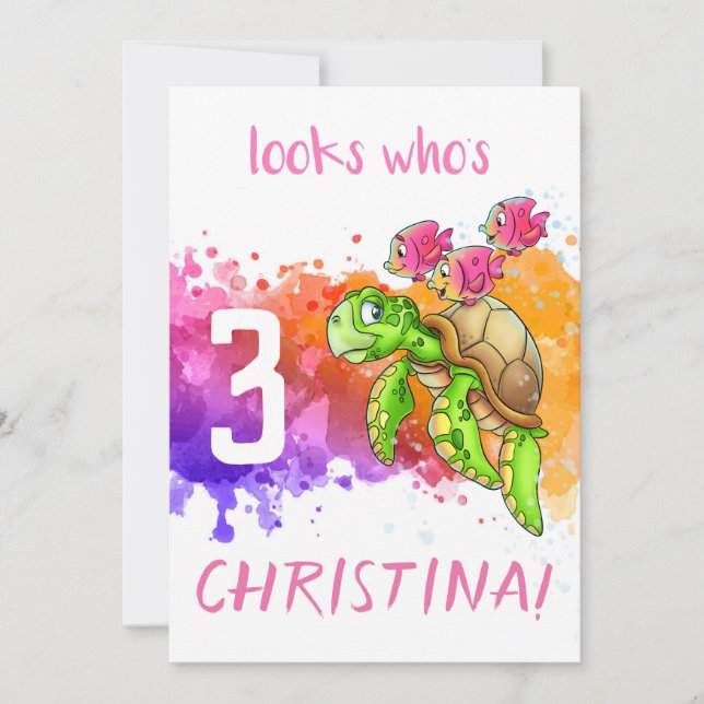 Turtle Card Purple (Front)