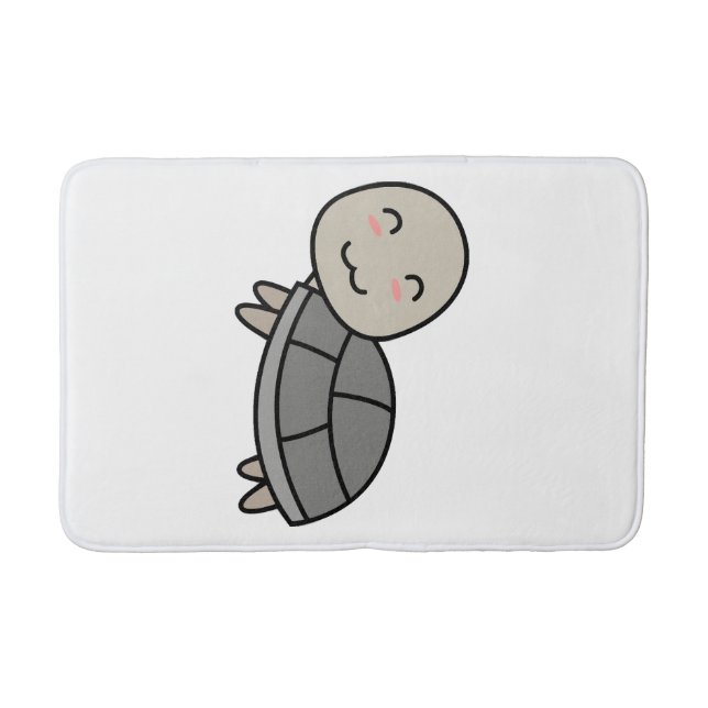 Turtle cartoon animal bath mat (Front)