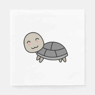 Turtle cartoon animal napkin