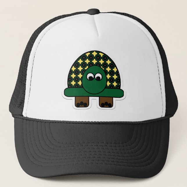 Turtle Cartoon Art Trucker Hat (Front)