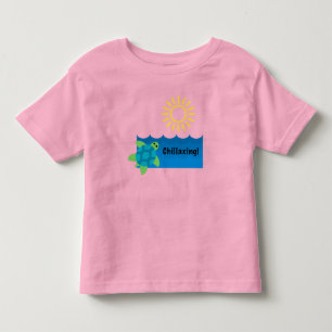 Turtle Chillaxing Design - Toddler Fine Jersey T-S T-Shirt
