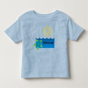 Turtle Chillaxing Design - Toddler Fine Jersey T-S Toddler T-Shirt
