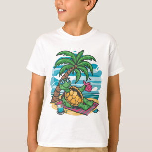 Turtle Chilling by the Beach T-Shirt