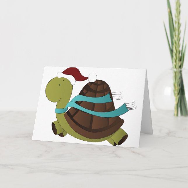 turtle Christmas Holiday Card (Front)