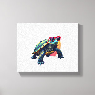 Turtle Colorful Turtle Outfit Mens Turtle Lover Tu Canvas Print