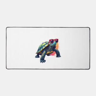 Turtle Colorful Turtle Outfit Mens Turtle Lover Tu Desk Mat