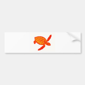 Turtle colour bumper sticker