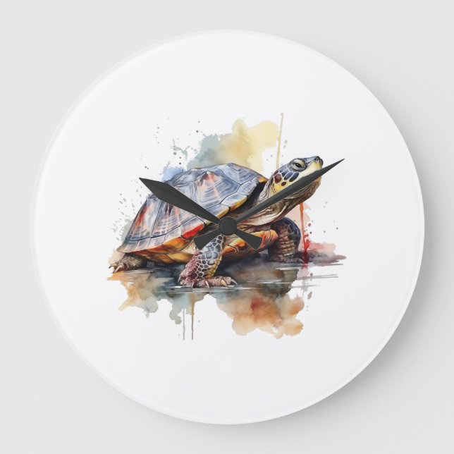 Turtle Copy Copy Copy Copy Copy Copy Copy Copy Cop Large Clock (Front)