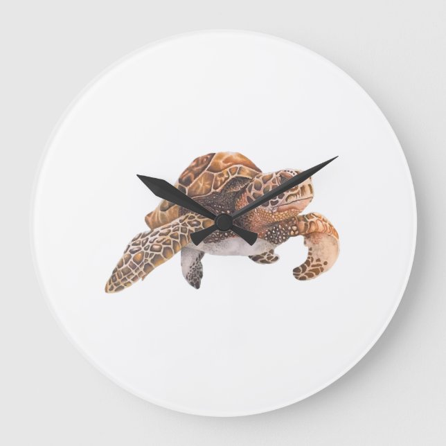Turtle Copy Copy Copy Copy Copy Copy Copy Copy Cop Large Clock (Front)