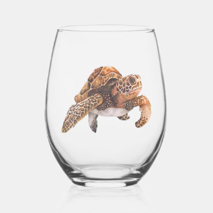 Turtle Copy Copy Copy Copy Copy Copy Copy Copy Cop Stemless Wine Glass