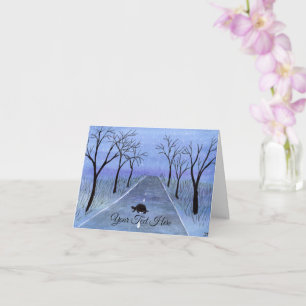Turtle Crossing Card