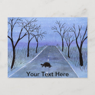 Turtle Crossing Postcard