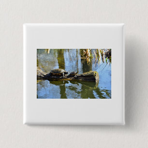 Turtle Cute Animal Office Custom Destiny Destiny'S 15 Cm Square Badge
