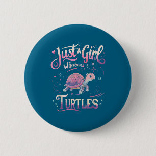 Turtle Cute Girl Men Women S  6 Cm Round Badge