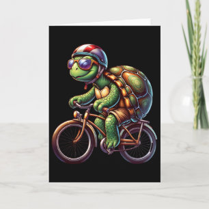 Turtle Cycling Lover Cycle For Cyclist Bike Tour B Card