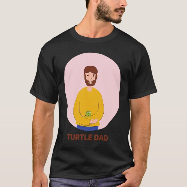 Turtle Dad Tortoise Reptile Chelonia Testudines Tu T-Shirt (Front)