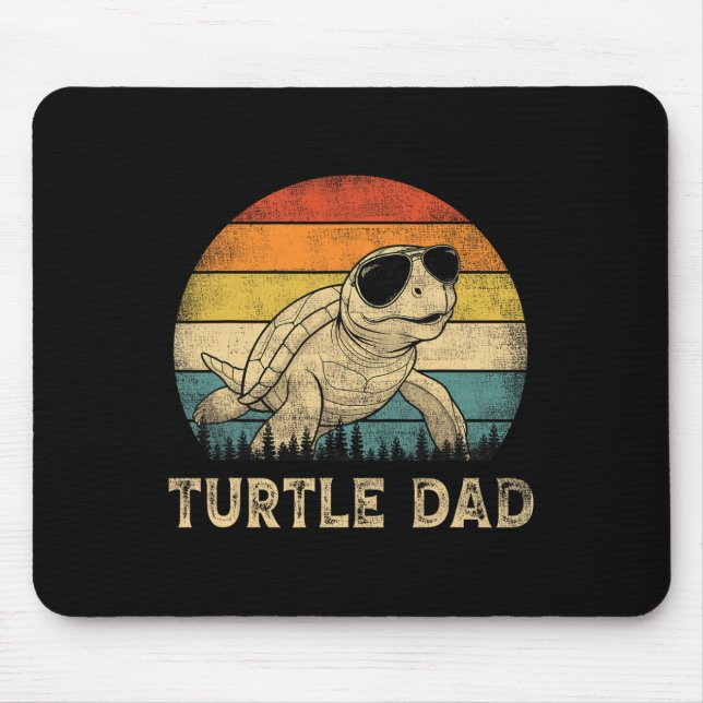 Turtle Dad Turtle Lovers Daddy Father's Day  Mouse Pad (Front)