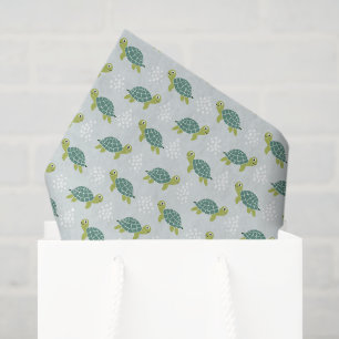 Turtle Decoupage Tissue Paper, Sea Life Coastal Paper