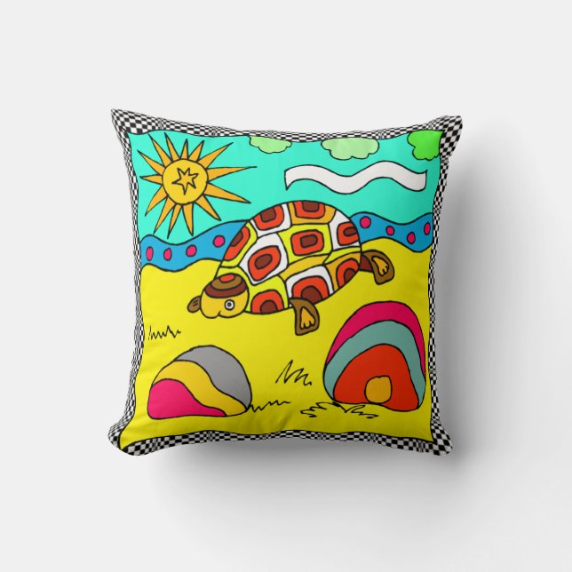 TURTLE  DESIGN SOFA PILLOW (Front)