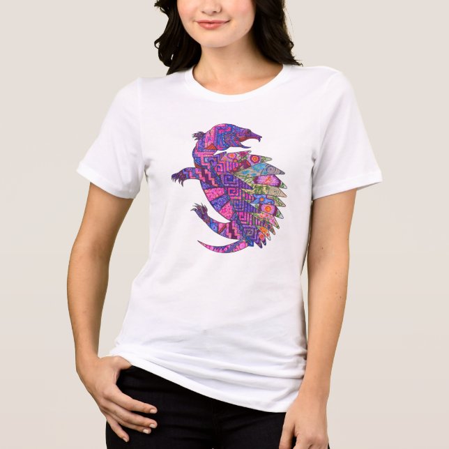 Turtle design (Womens) Tri-Blend Shirt (Front)