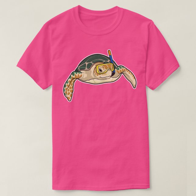 Turtle Diver Snorkel 1 T-Shirt (Design Front)
