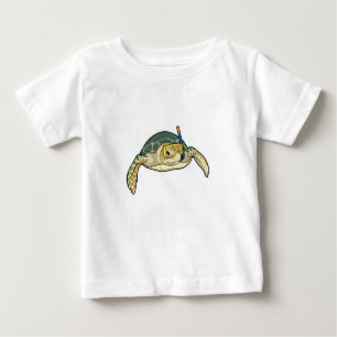 Turtle Diver Snorkel Baby T-Shirt