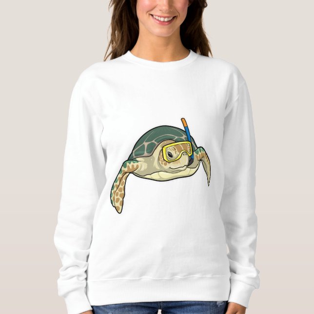 Turtle Diver Snorkel Sweatshirt (Front)