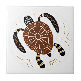 Turtle Dotted Design Tile