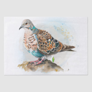 Turtle Dove Watercolor Tissue Paper