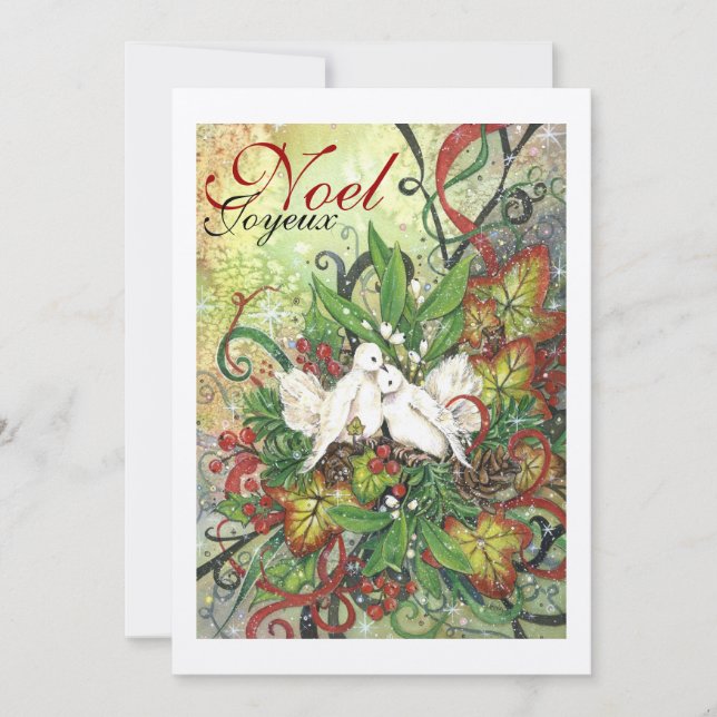 Turtle Doves & Deco Invitation (Front)