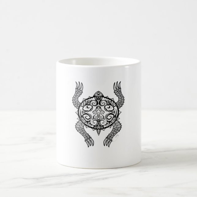 Turtle Drawing Coffee Mug (Center)